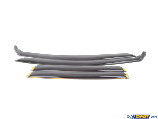 WeatherTech Front & Rear Side Window Deflectors - Dark Smoke - E70 82437