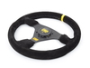 OMP OMP Targa Racing Steering Wheel - 330mm | Black/Yellow Suede OD/2005 View 1