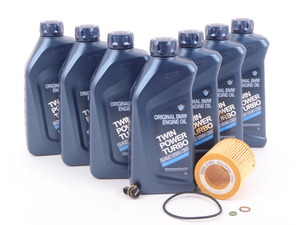 Genuine BMW Oil Change Kit w/ ECS Magnetic Oil Drain Plug - F8X S55 3.0L