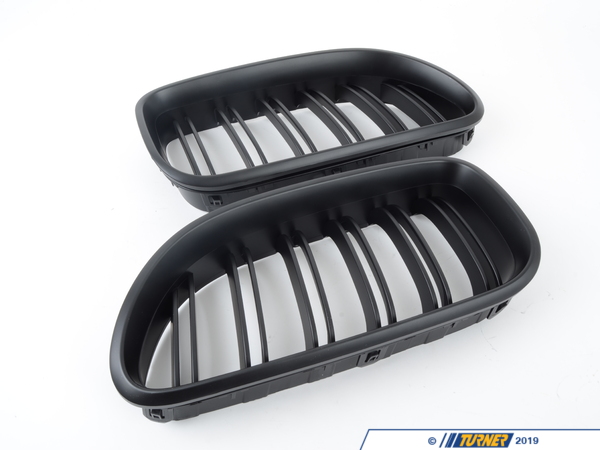 Turner Motorsport Black Dual Slat Center Grills - F12/F13/F06 640i, 650i, M6  BM-0612