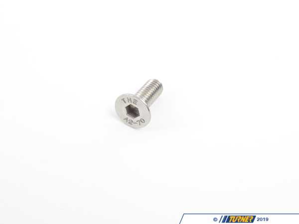 Bremmen Parts M6 X 1 X 16mm, Hex Drive Flat Head Screw, 18-8 SS 92125A238
