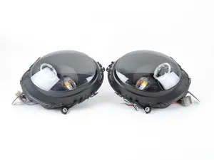 Halo LED Projector Black Headlights - Pair 2LHP-MINI06JM-TM