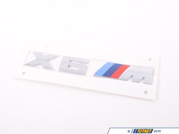 Genuine BMW Model Emblem - X6M - F86 51148057983