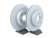 Centric Gas-Slotted Brake Rotors (345x24) - Rear - F30 335i 335xi, F32 435i 435xi (single) TMS198589 View 2