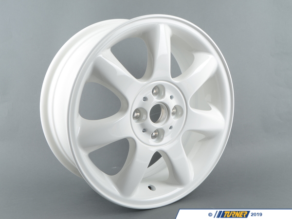 Genuine MINI Genuine MINI Light Alloy Rim, White 61/2Jx16 Et:48 - 36116775800 36116775800