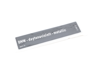 Genuine BMW Label Daytonavio.-Met - 71212122121 - E34,E34 M5