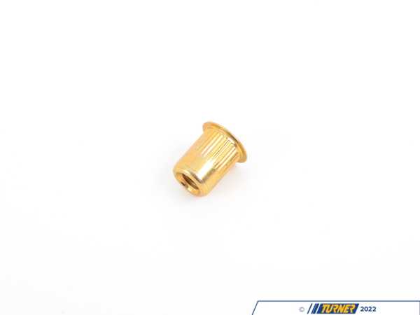 Bremmen Parts Zinc-Plated Steel Heavy-Duty Rivet Nut, Open End, M8x1.25 Interior Thread, .7-3.8 Mm Material Thickness 95105a191