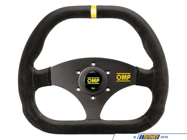 OMP OMP Kubic Racing Steering Wheel - Flat 310mm | Black suede OD/1985
