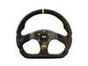 OMP OMP Superquadro Racing Steering Wheel - Flat 330mm, Black Suede OD/1990 View 6