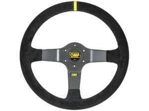 OMP 350 Carbon Steering Wheel - Dished 350mm | Black suede