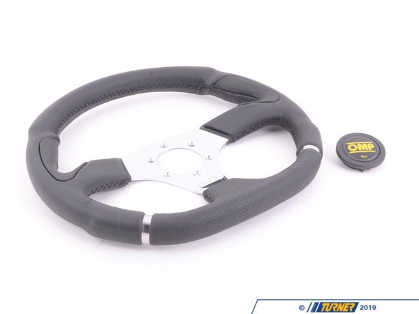 OMP OMP Cromo Racing Steering Wheel -- 350mm | Black Leather OD/2018