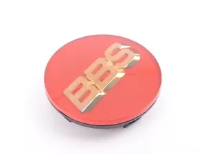 BBS Center Cap - Red W/ Gold 3D Logo - 70mm - Priced Each 