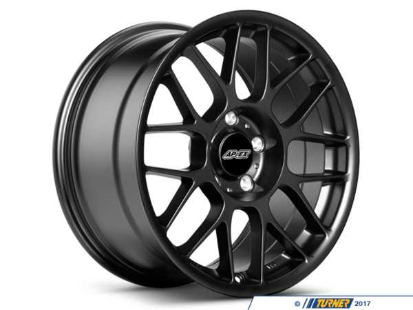 APEX Wheels APEX ARC-8 17" Square Wheel Set - Satin Black ARC8179304SB