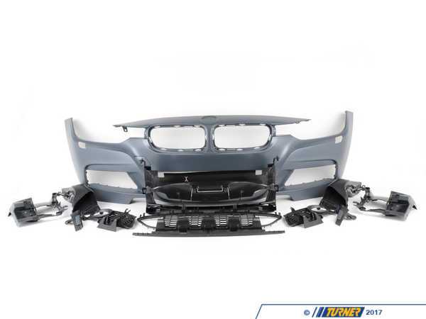 Turner Motorsport F30 M Performance Style Front Bumper & Spoiler/Splitter f30mtftlip