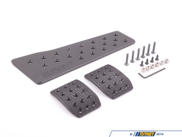 Turner Motorsport Black Anodize Turner Motorsport Racing Aluminum Pedal Set - Manual TMS300502