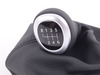 Genuine BMW Leather Shift Knob With Boot/6-Speed - Perlglanz Chrom - F10 25117599516 View 2