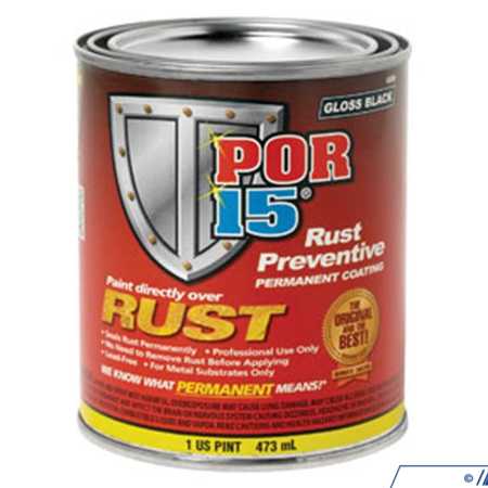 POR-15 Rust Preventive SG Black Pint POR45408