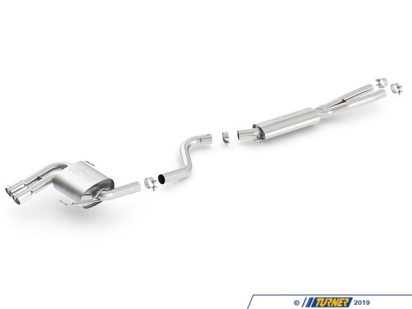 Borla E90 328i 328xi Borla Sport Exhaust - Cat-Back Rear Section, Mufflers 140505