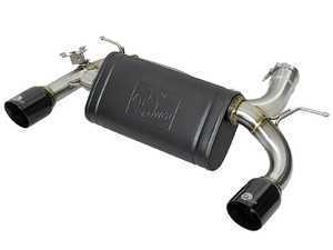 AFE Mach Force-Xp Axle-Back Exhaust w/ Gloss Black Tips - F30 340i, F36 440i Gran Coupe