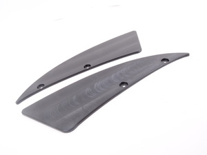 Delrin Carbon Splitter Skid Plates - 17"