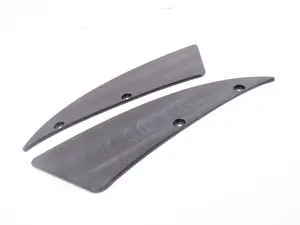 Delrin Carbon Splitter Skid Plates - 17