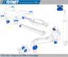 Packaged by Turner 3-series Rear Suspension Mount Package - Rubber Street Bushings - E36/E36 M3 E36REARBUSHINGS View 2