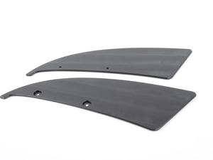 Delrin Carbon Splitter Skid Plates - 18.5"