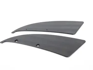 Delrin Carbon Splitter Skid Plates - 18.5