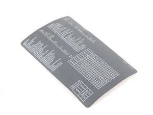 Genuine BMW Stick-on Label, Fuse Groupin - 61138385512