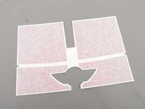 Genuine MINI Set Of Decor Stripes, Hood, Bottom Jcw Red - 51142759647