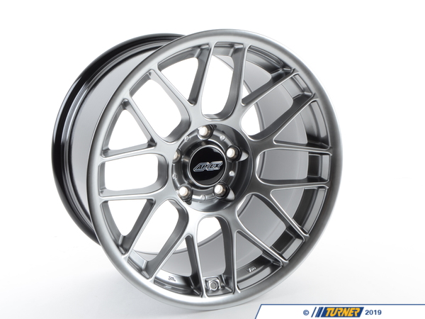 APEX Wheels APEX ARC-8 17x10" ET25 Hyper Black Concave Wheel 18.10lbs  ARC81710ET25HBK
