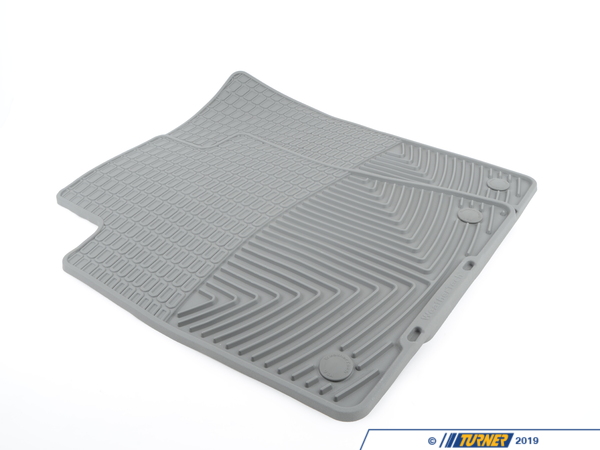 WeatherTech Front All-weather Rubber Mats - Grey - E31 E32 E34 Z3 W37GR