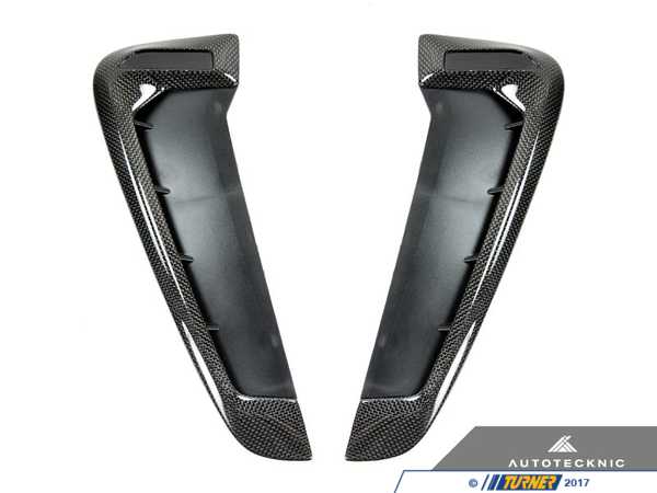 AUTOTECKNIC Carbon Fiber Fender Trims - F16 X6 F86 X6M - With Emblem Indentation BM-0079-CF
