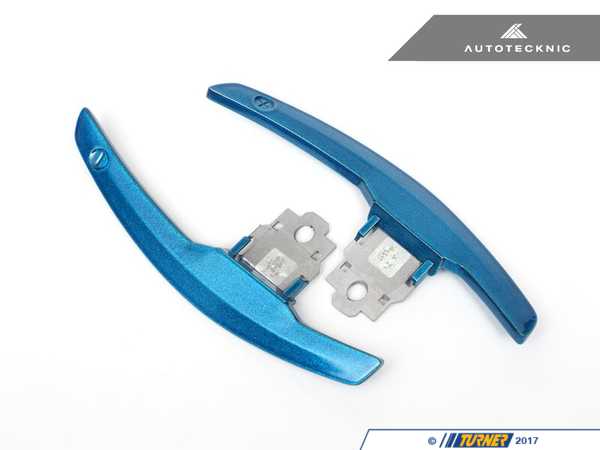 AUTOTECKNIC Long Beach Blue Competition Steering Shift Paddles - BMW F80 M3 F82 M4 F10 M5 F06 F12 F13 M6  BM-0164-LBB
