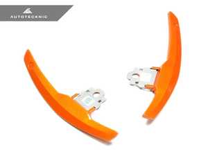 Sakhir Orange Competition Steering Shift Paddles - BMW F80 M3 F82 M4 F10 M5 F06 F12 F13 M6 