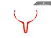 AUTOTECKNIC Brembo Red Color-Coated Steering Wheel Trim - F80 M3 F82 M4 F10 M5 LCI F06 F12 F13 M6 BM-0183-BR View 1