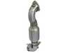 AFE AFe Twisted Steel Downpipe With Sport Cat 48-36318-1HC View 1
