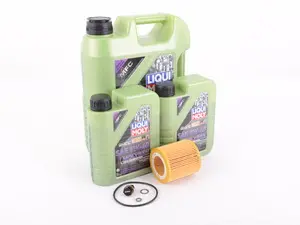 Liqui Moly Molygen 5w-40 Oil Change Kit w/ Magnetic Drain Plug - N20 N52 N54 N55