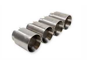 Active Autowerke 90mm Slip on Exhaust Tips - Brushed Stainless Steel - F87 M2