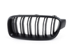 ECS Dual Slats Matte Black Blackout Grille Set - F30 F31 320i 328i 335i  BM-0179-DS-MB View 3
