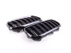 ECS Replacement Dual-Slats Gloss Black Front Grilles - F15 X5 F85 X5M F16 X6 F86 X6M BM-0174-DS-GB View 1